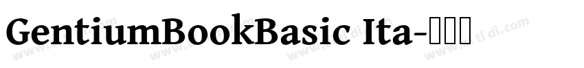 GentiumBookBasic Ita字体转换